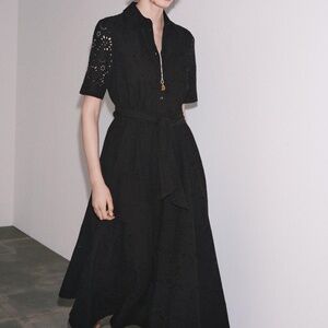 Zara Embroidered Shirt Dress-